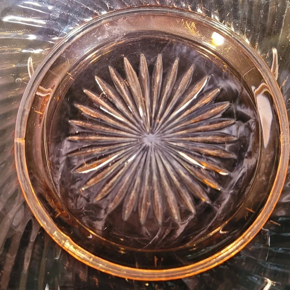 0281. EUC ~ VINTAGE Anchor Hocking Pink Depression Glass Platter 🩷 Miss America - Picture 5 of 9